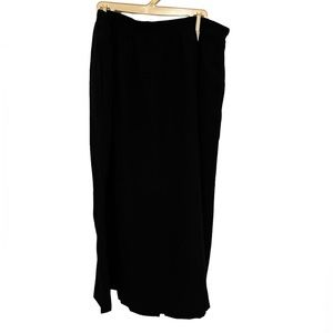 Black knit elastic waist band A47AR1